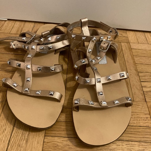 Steve Madden Studded Travel Strappy Sandal ROSE GOLD - Picture 4 of 5
